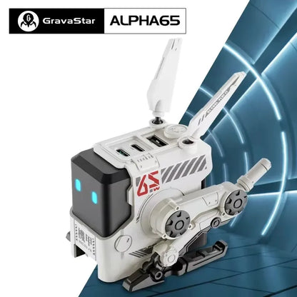 Gravastar Alpha65 65W Charger Mechanical Charger Fast Charger Mechanical Gallium Nitride Charger Ipone Computer Type-C Game Gift